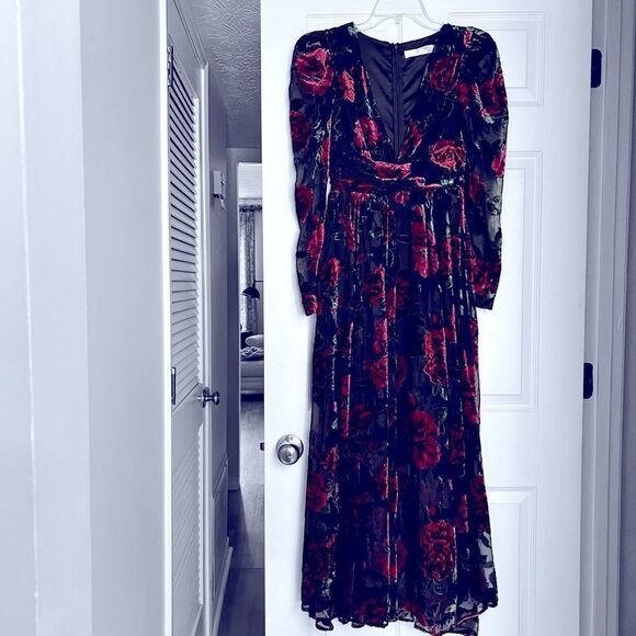 Rachel Parcell Burnout Velvet Dress Size 0 - Picture 9 of 10